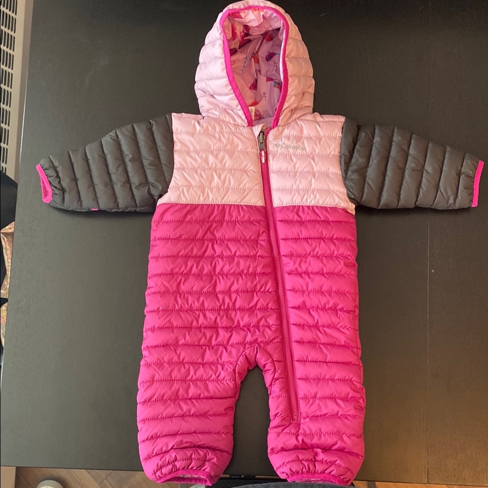 Columbia kids one piece snowsuit reversible